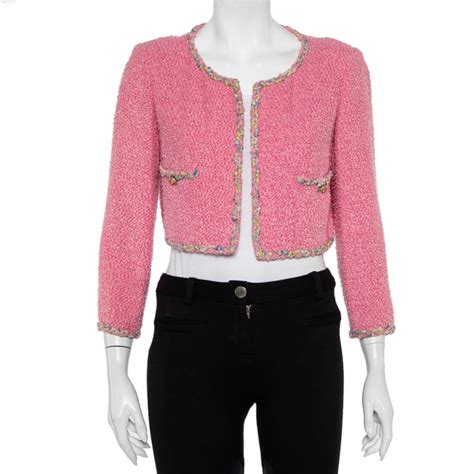 chanel pink tweed jacket|pink tweed chanel style jacket.